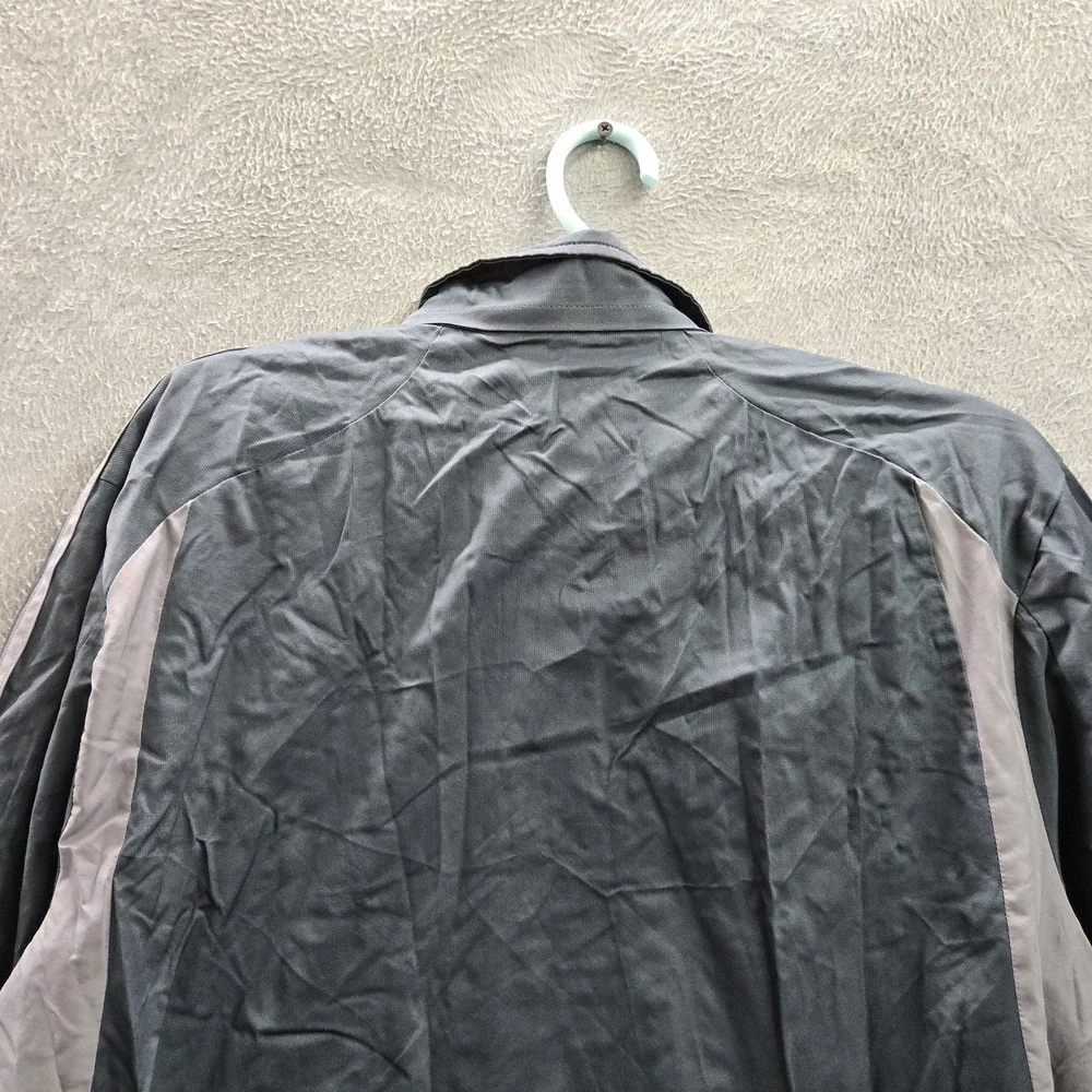 Adidas Men Jacket M Gray Windbreaker Track Jacket Gorpcore Zipper Logo READ